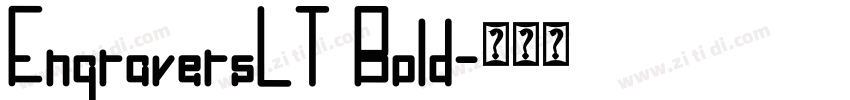 EngraversLT Bold字体转换